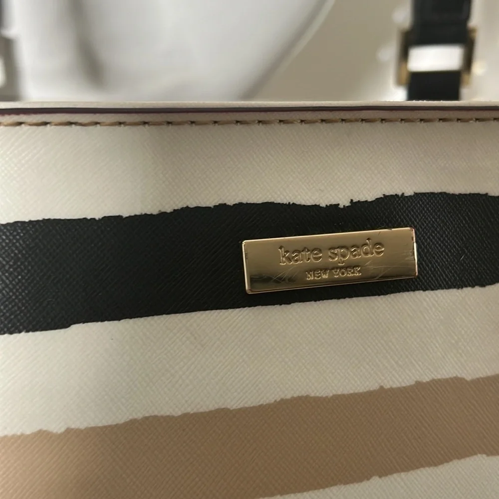 Kate Spade New York Grant Street Jules Grainy Vinyl Zip Top Shoulder Tote Bag